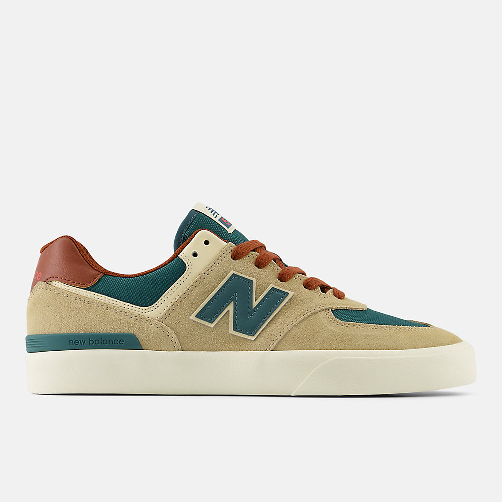 New Balance NB Numeric 574 Vulc Shoes Tan with Forest Green